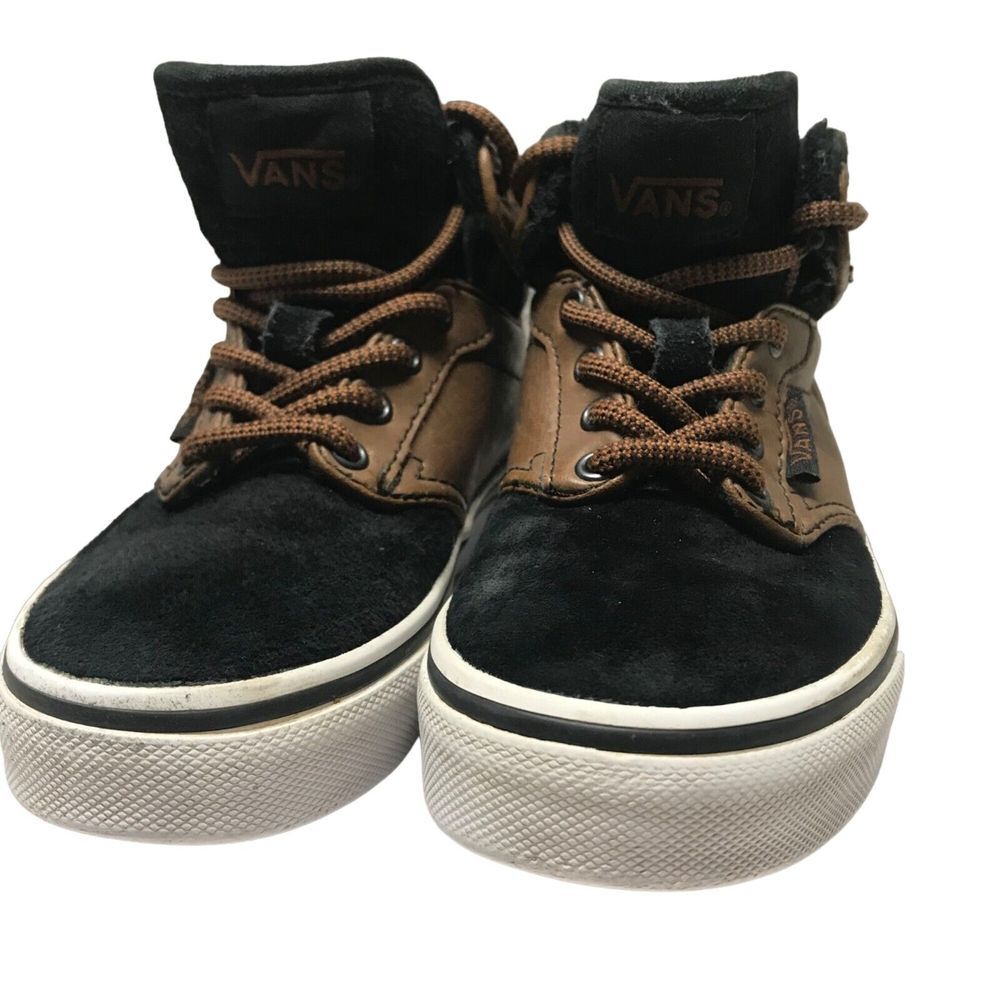 Vans Off the Wall sneaker shoe US Youth 10.5 High Top Atwood‎ Hi buck leather
